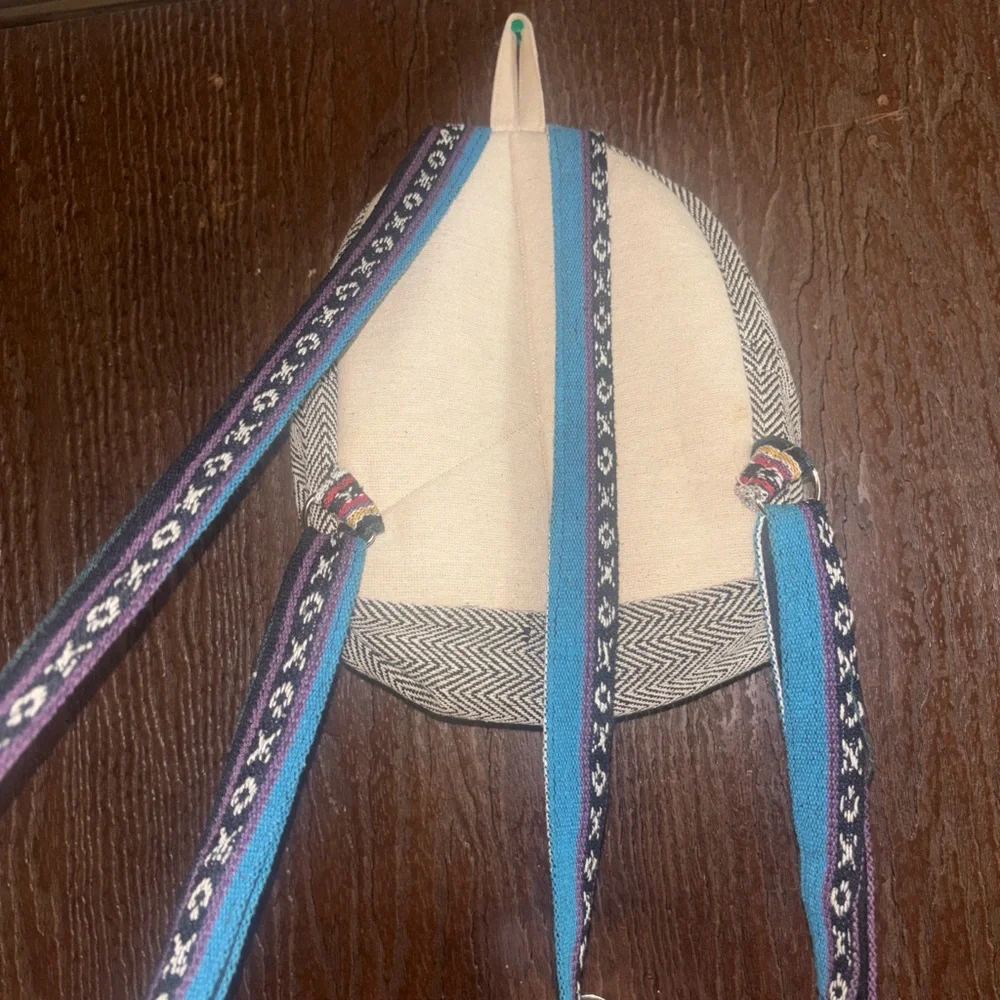 Multicolor Patterned Backpack - Picture 3 of 4